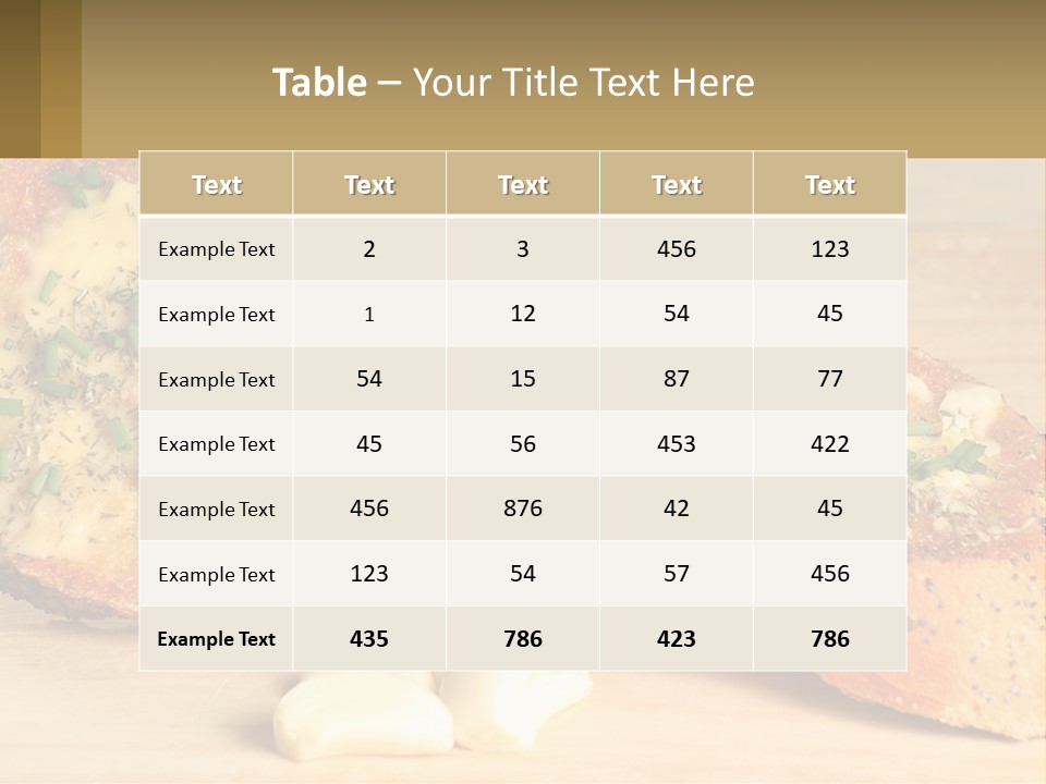 Croutons With Garlic PowerPoint Template
