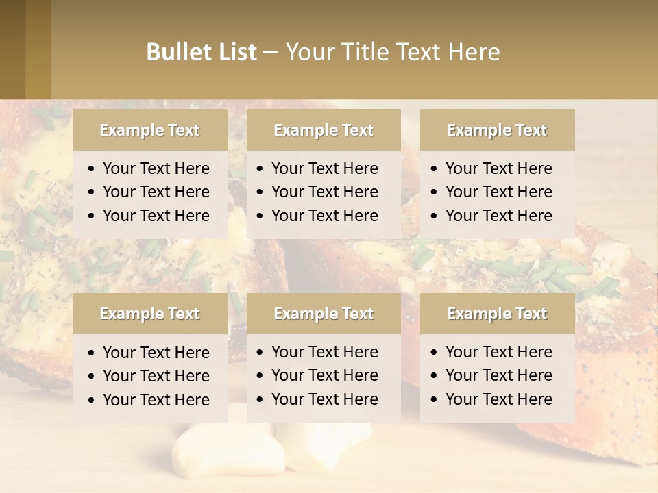 Croutons With Garlic PowerPoint Template