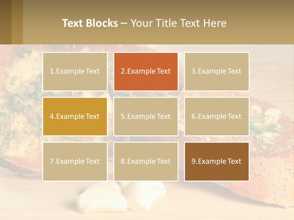 Croutons With Garlic PowerPoint Template
