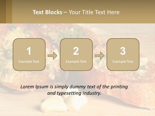 Croutons With Garlic PowerPoint Template