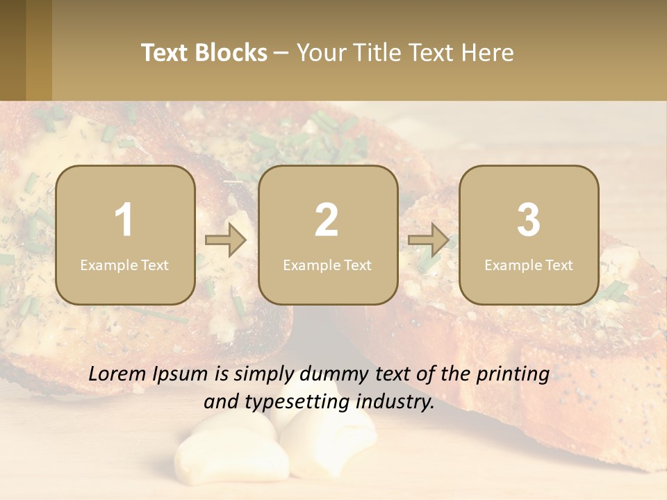 Croutons With Garlic PowerPoint Template