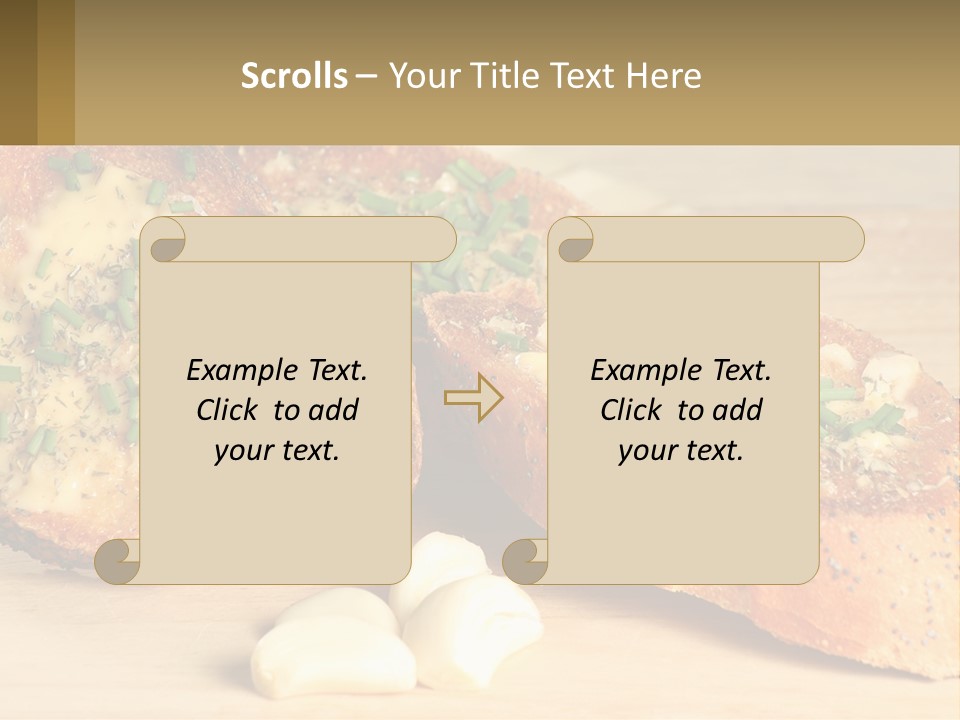 Croutons With Garlic PowerPoint Template