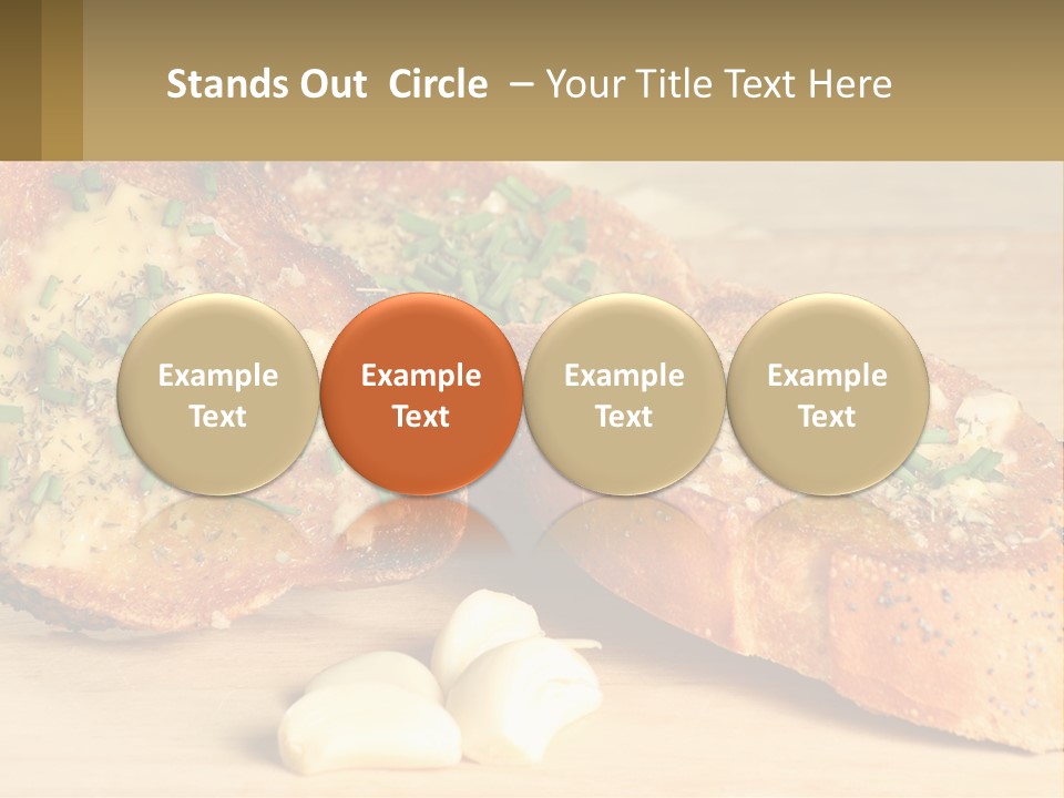 Croutons With Garlic PowerPoint Template
