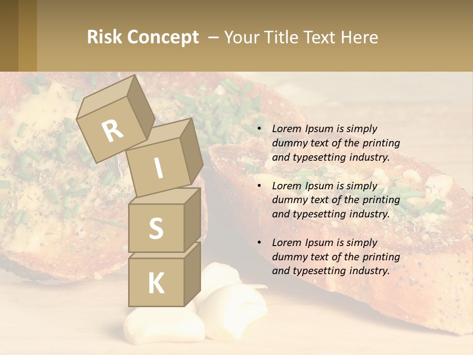 Croutons With Garlic PowerPoint Template