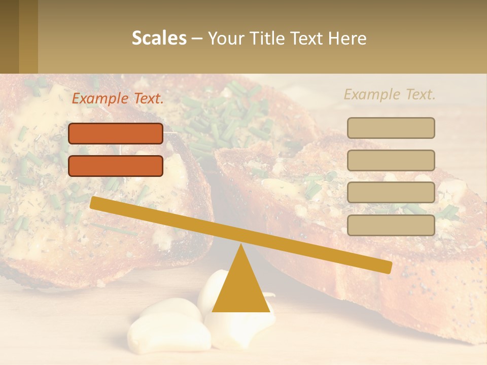 Croutons With Garlic PowerPoint Template