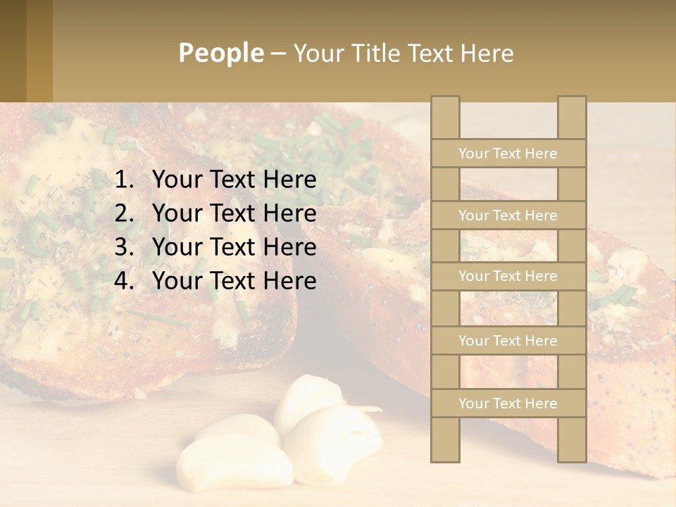 Croutons With Garlic PowerPoint Template