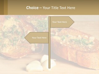 Croutons With Garlic PowerPoint Template