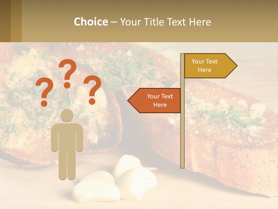 Croutons With Garlic PowerPoint Template
