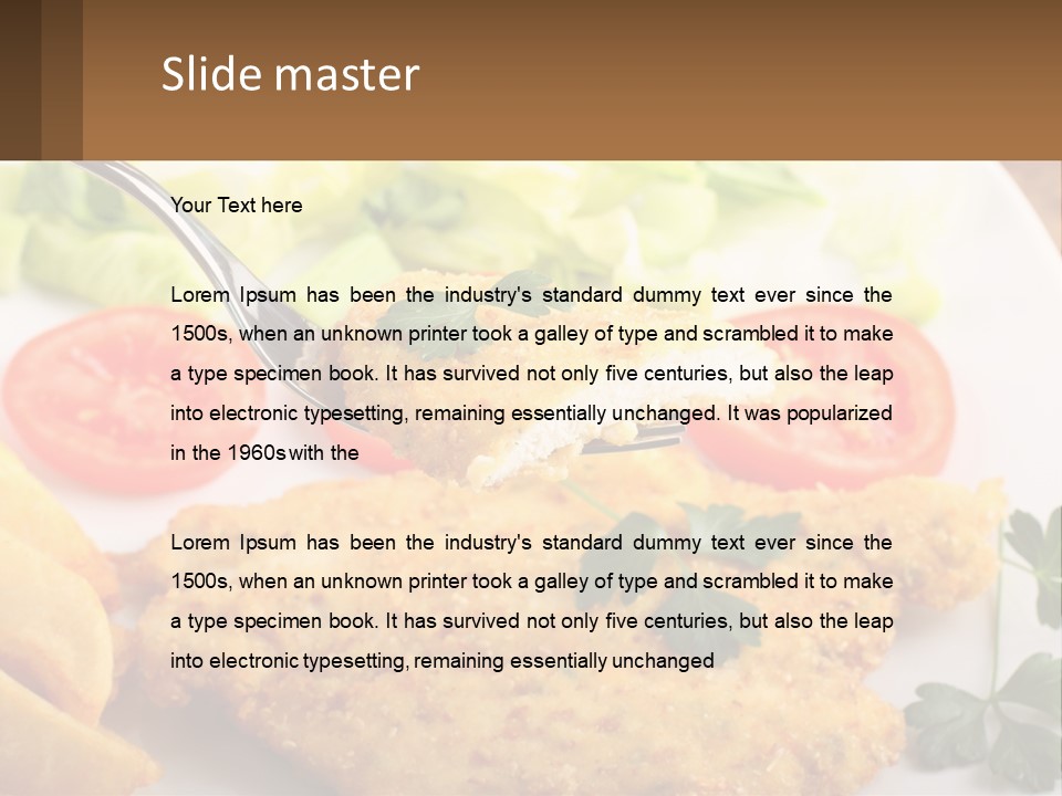 Fried Chicken Meat PowerPoint Template
