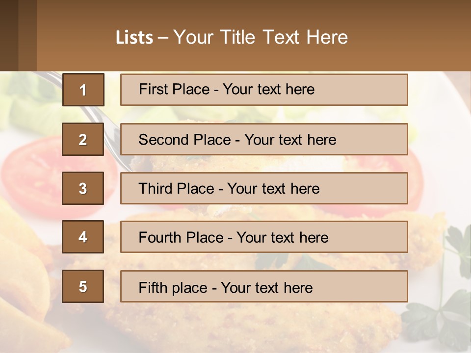 Fried Chicken Meat PowerPoint Template