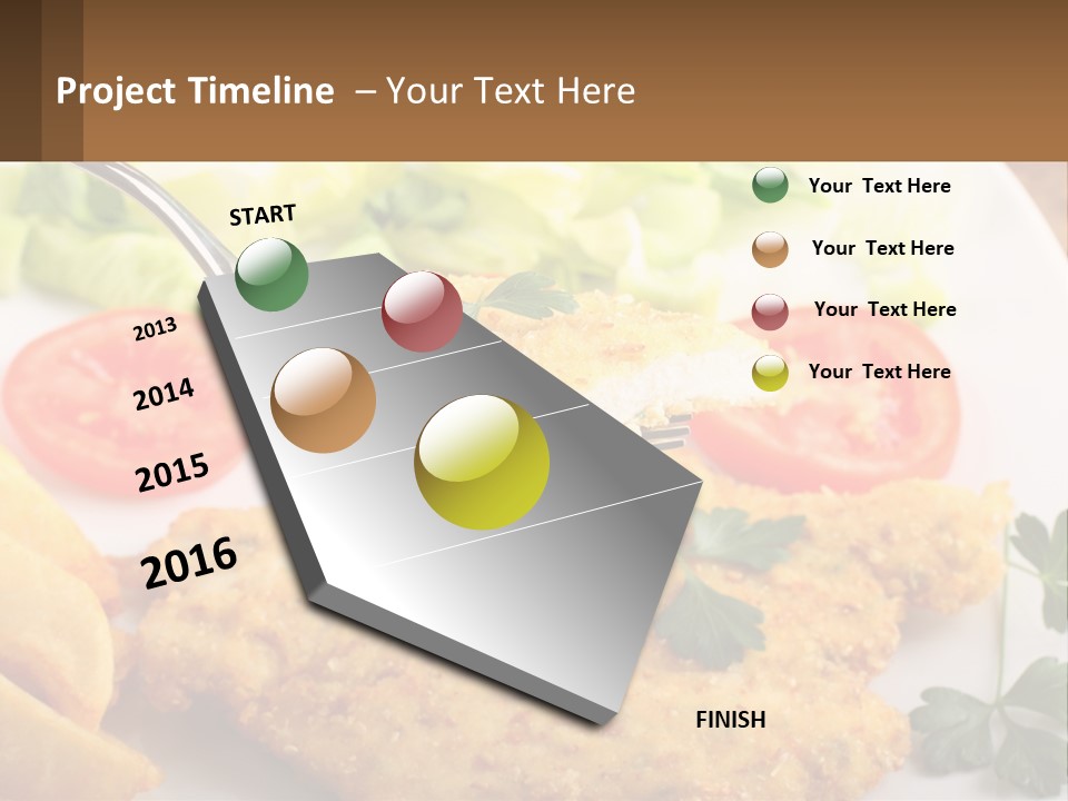 Fried Chicken Meat PowerPoint Template