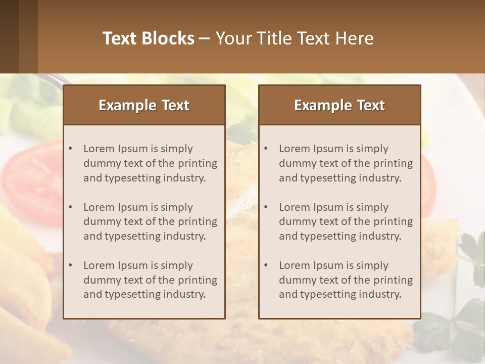 Fried Chicken Meat PowerPoint Template