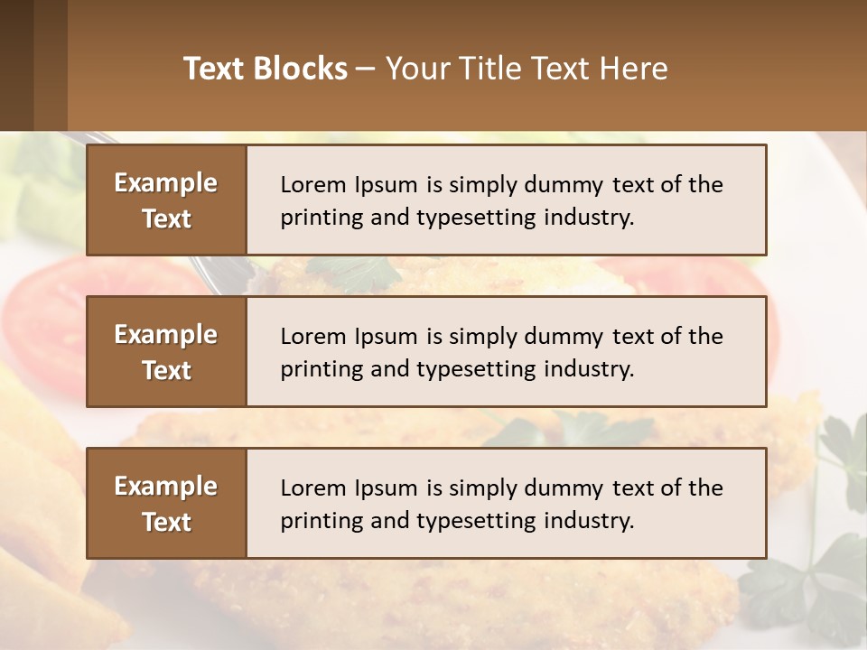 Fried Chicken Meat PowerPoint Template