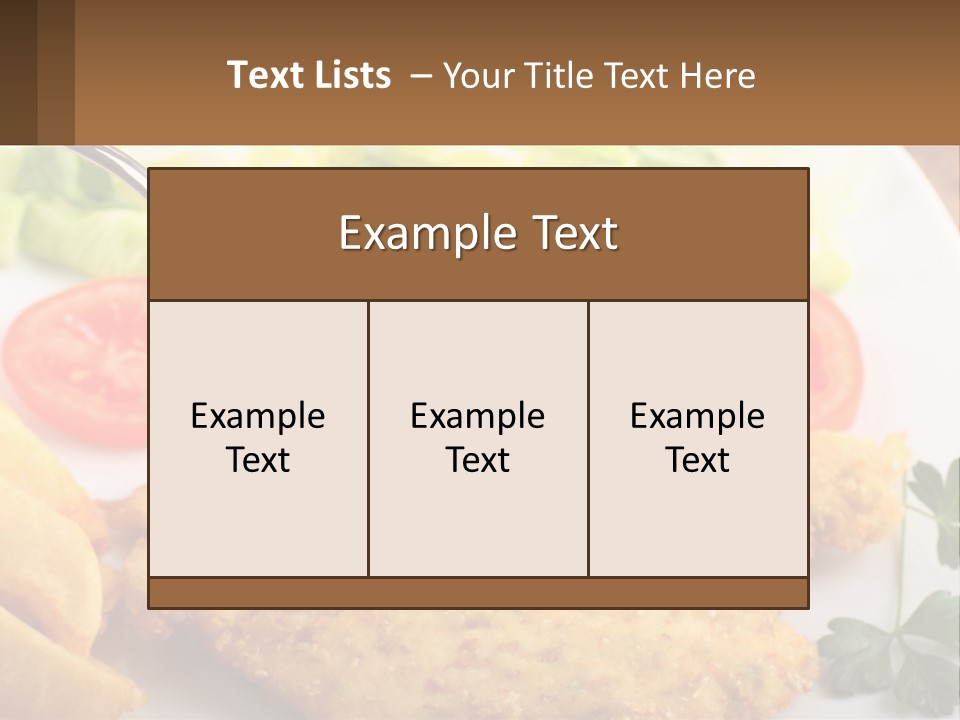 Fried Chicken Meat PowerPoint Template