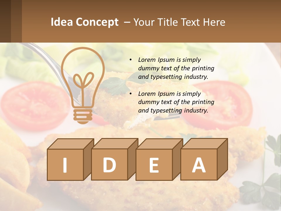 Fried Chicken Meat PowerPoint Template