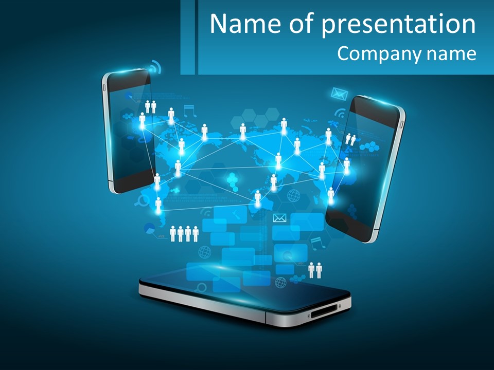 Digital Social Connection PowerPoint Template
