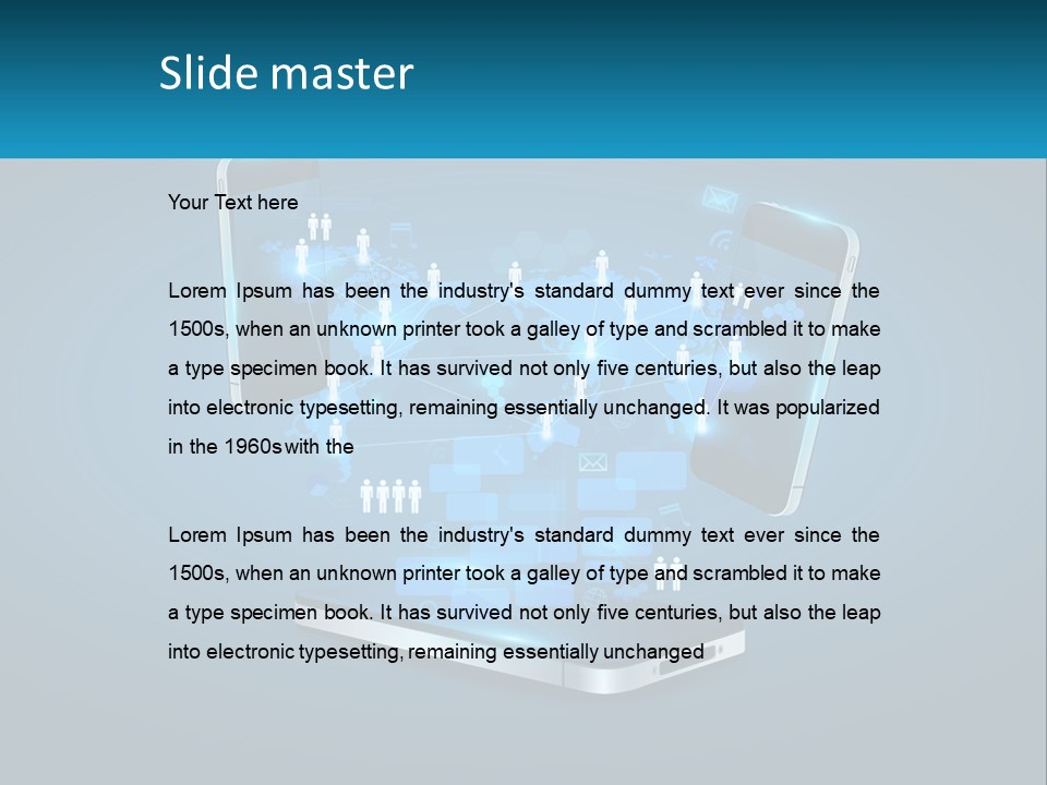 Digital Social Connection PowerPoint Template