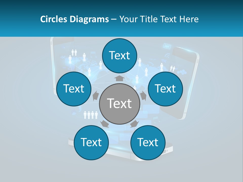 Digital Social Connection PowerPoint Template
