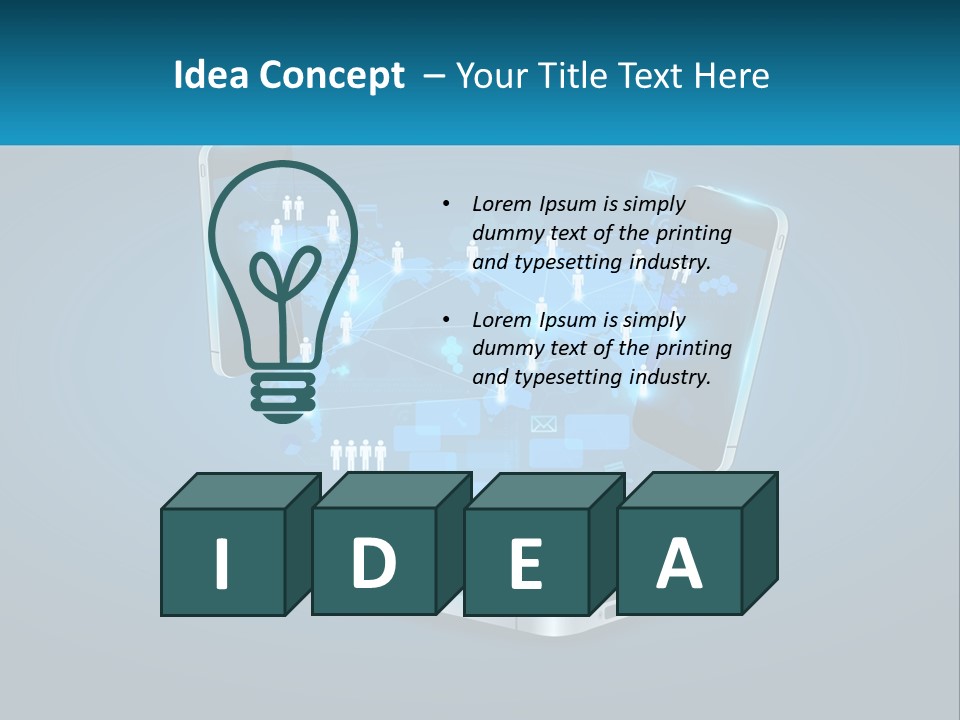 Digital Social Connection PowerPoint Template