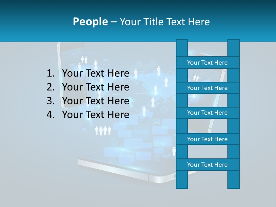 Digital Social Connection PowerPoint Template