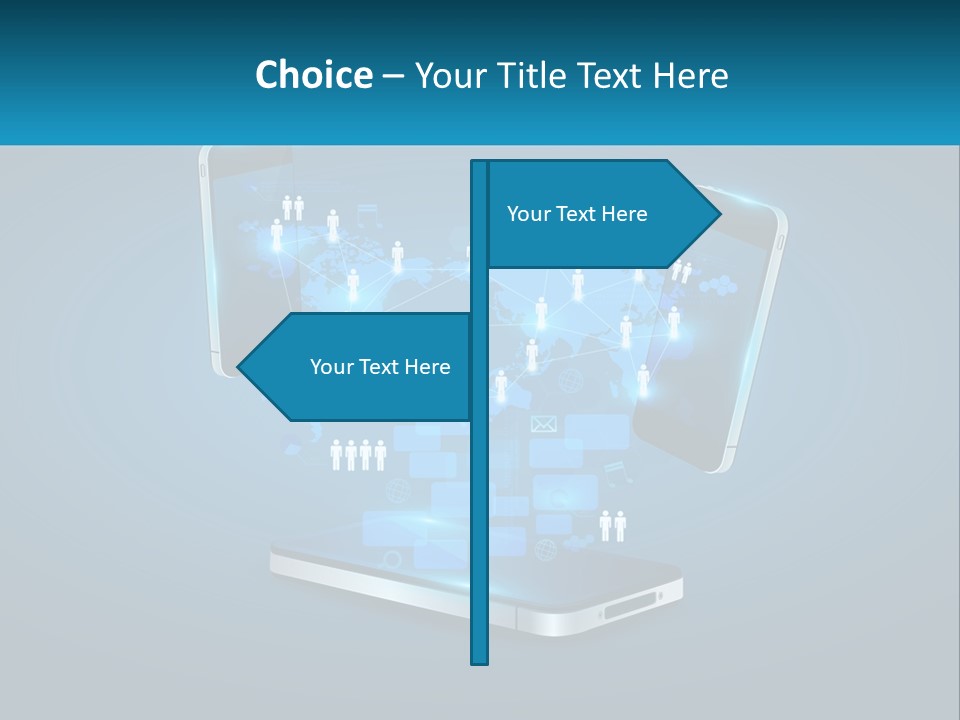Digital Social Connection PowerPoint Template