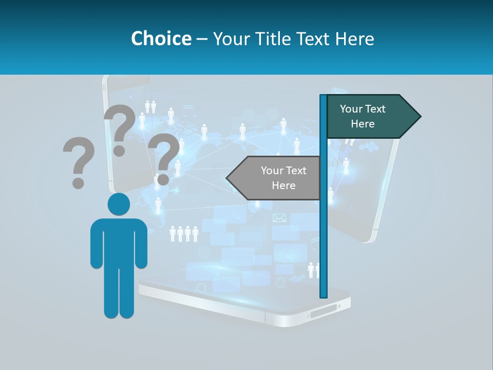 Digital Social Connection PowerPoint Template