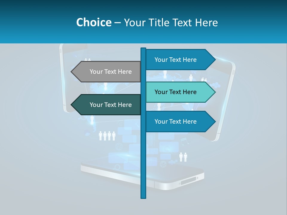 Digital Social Connection PowerPoint Template