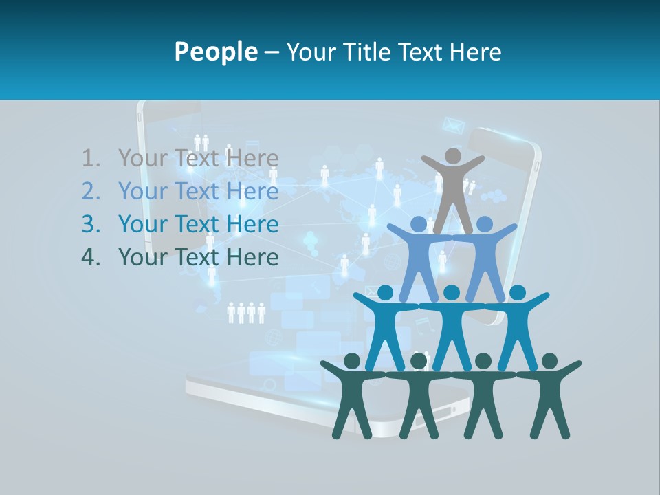 Digital Social Connection PowerPoint Template