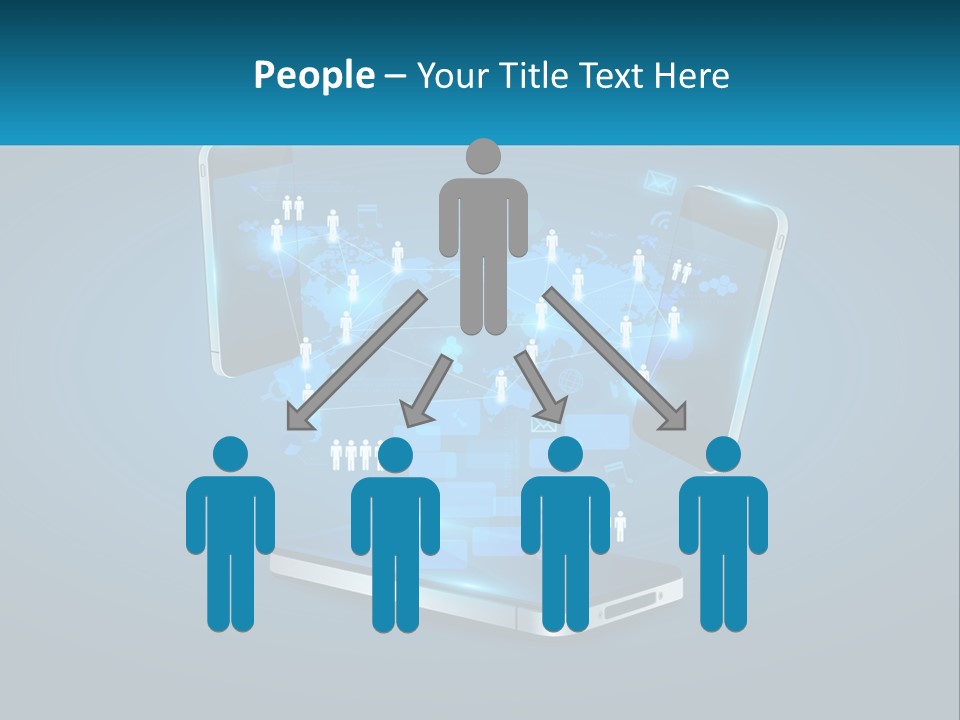 Digital Social Connection PowerPoint Template