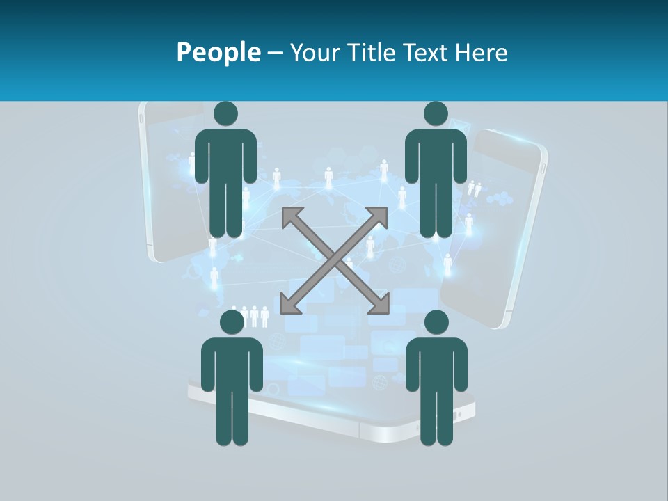 Digital Social Connection PowerPoint Template