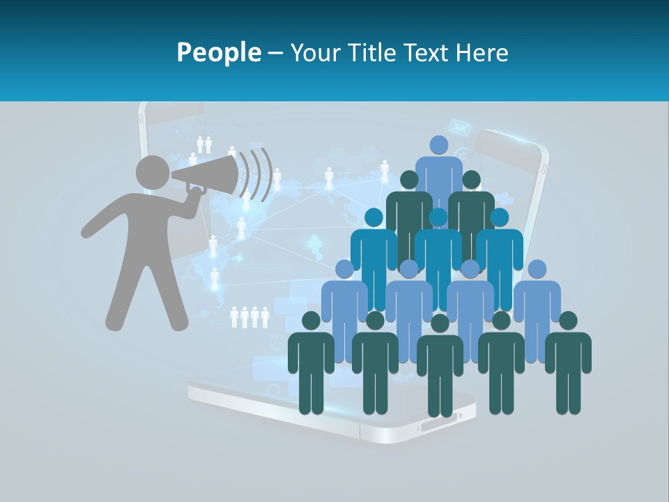 Digital Social Connection PowerPoint Template