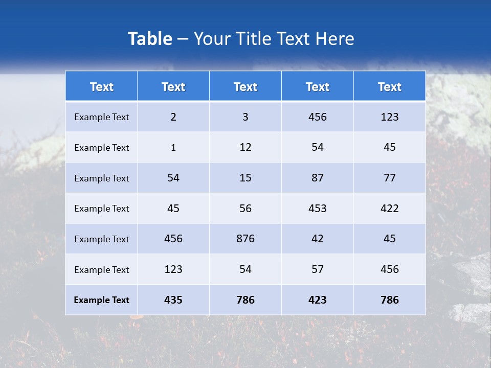 Tourist In The Mountains Resting PowerPoint Template