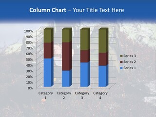 Tourist In The Mountains Resting PowerPoint Template
