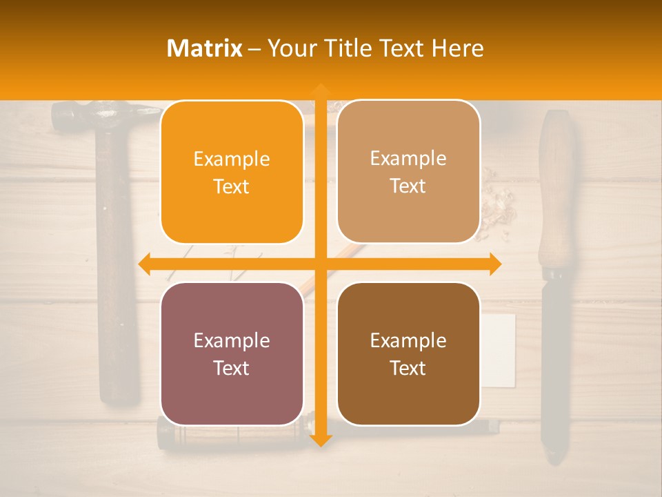 Carpenter's Work Table PowerPoint Template