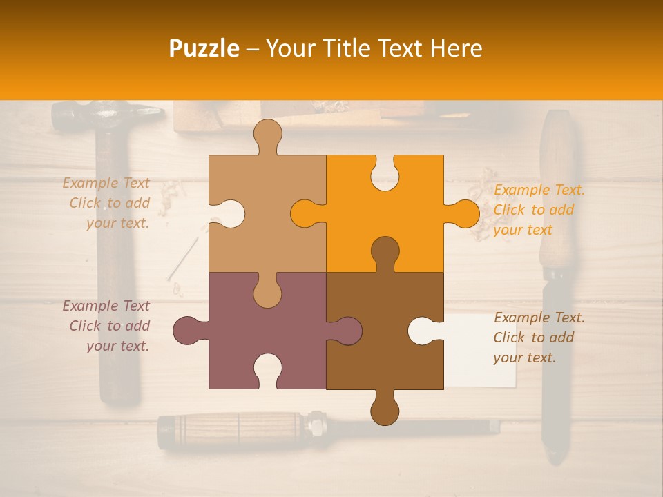 Carpenter's Work Table PowerPoint Template