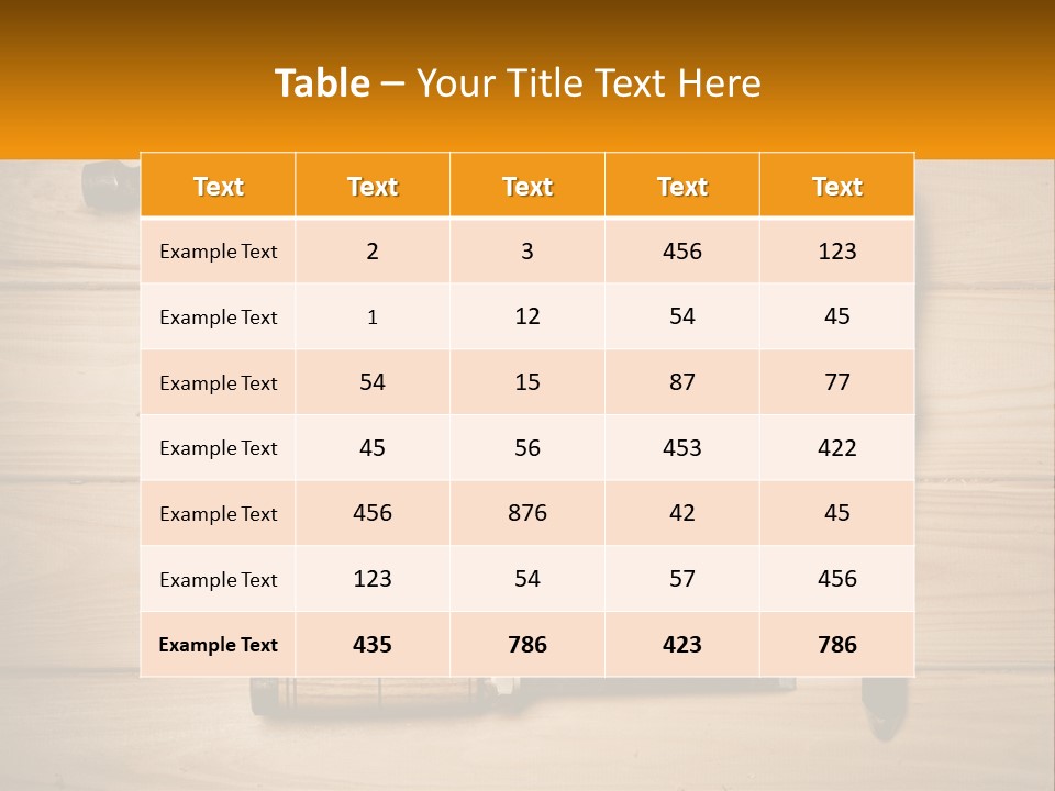 Carpenter's Work Table PowerPoint Template