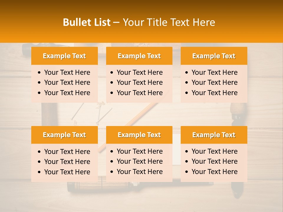 Carpenter's Work Table PowerPoint Template