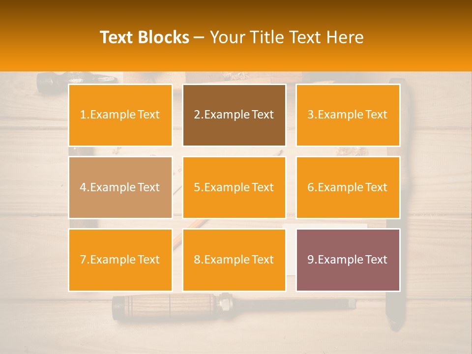 Carpenter's Work Table PowerPoint Template