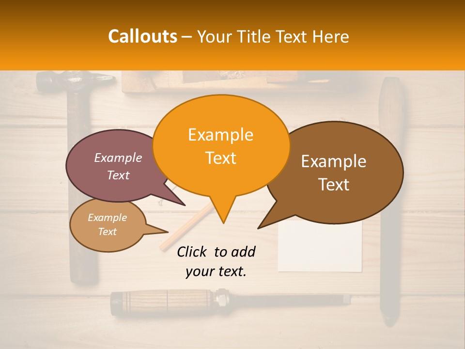 Carpenter's Work Table PowerPoint Template
