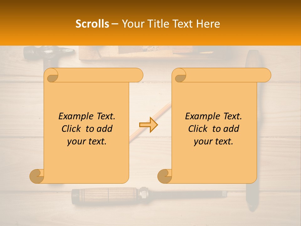 Carpenter's Work Table PowerPoint Template