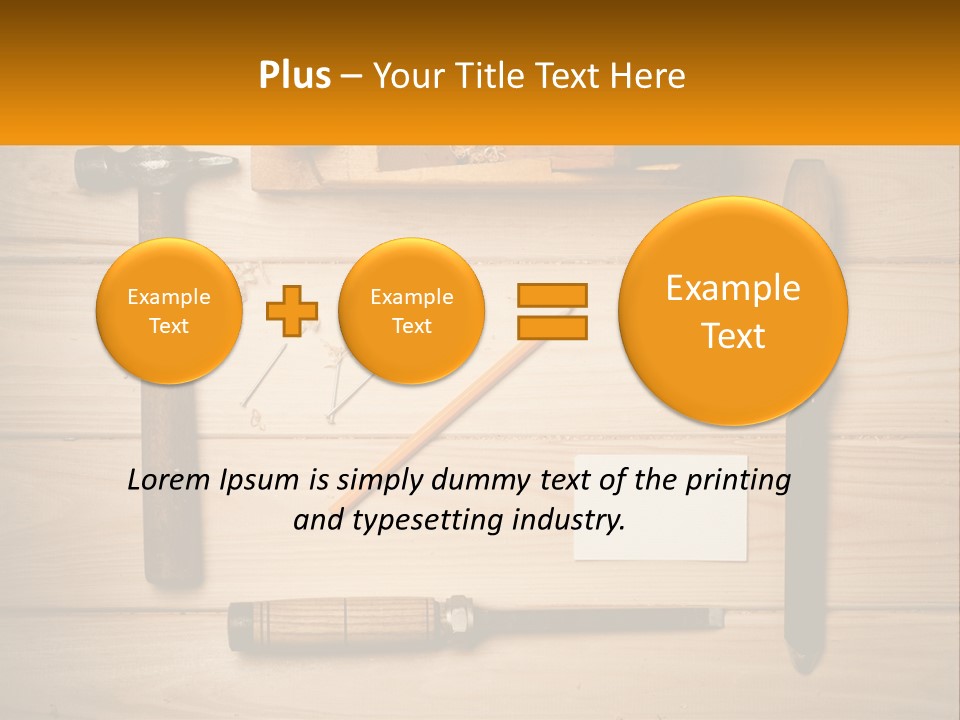 Carpenter's Work Table PowerPoint Template