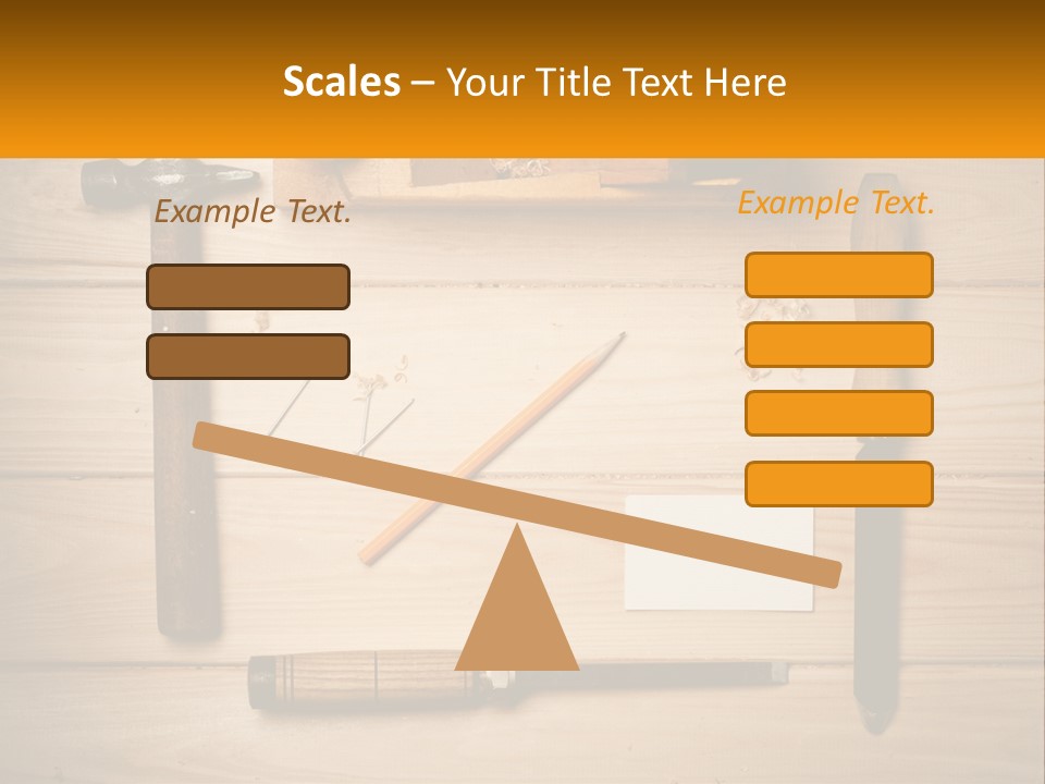 Carpenter's Work Table PowerPoint Template