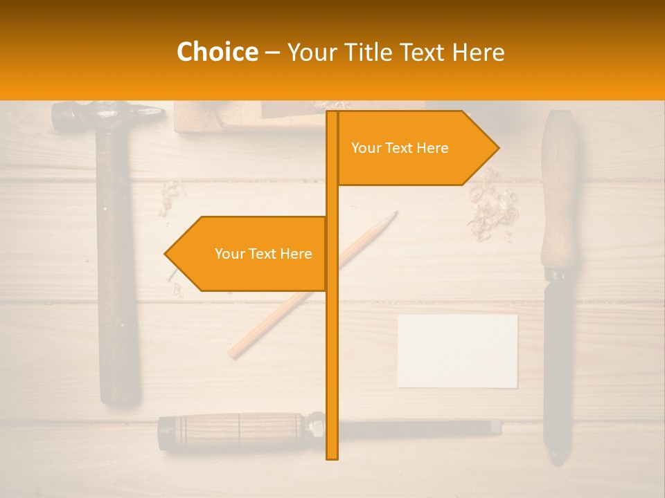 Carpenter's Work Table PowerPoint Template