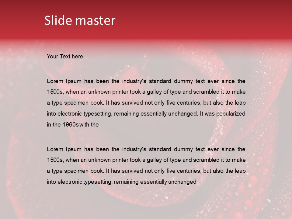 Rose Macro Photography PowerPoint Template