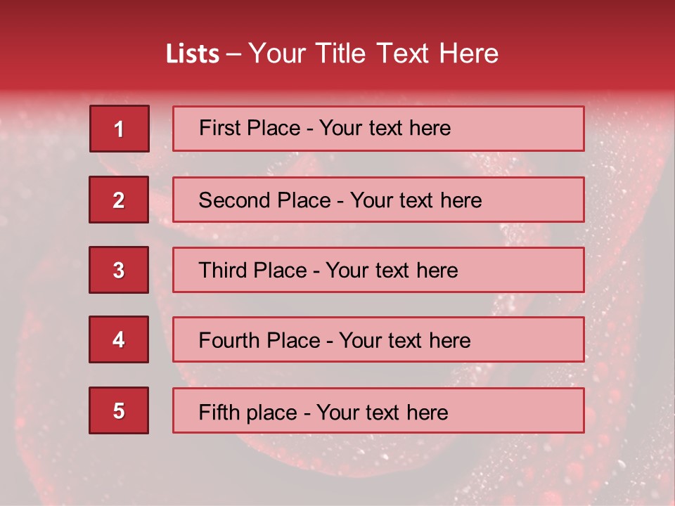 Rose Macro Photography PowerPoint Template