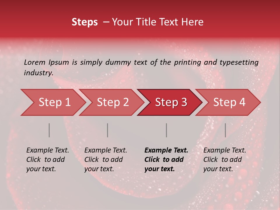Rose Macro Photography PowerPoint Template
