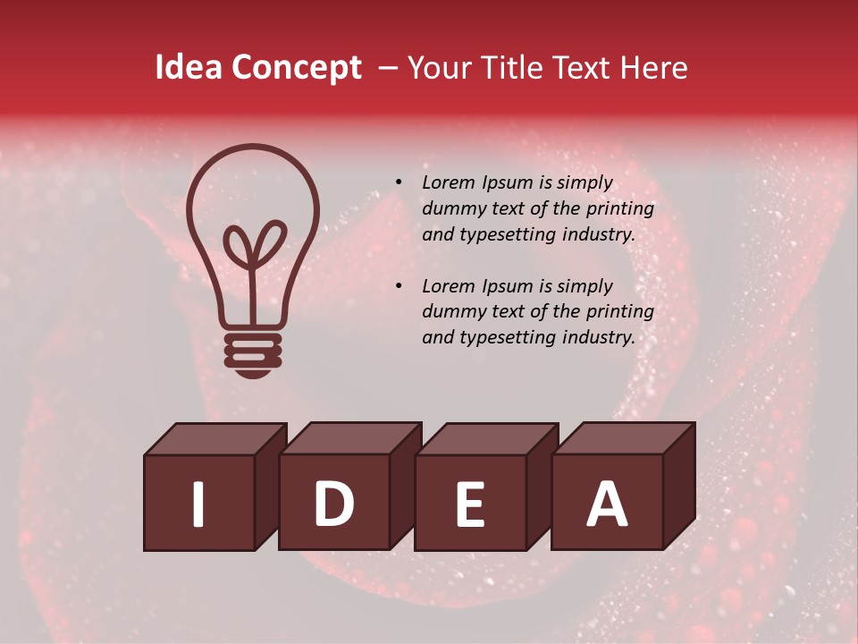 Rose Macro Photography PowerPoint Template