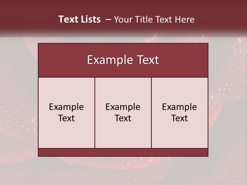 Macro Photography Of Water Drops On A Rose PowerPoint Template