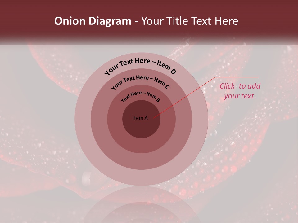 Macro Photography Of Water Drops On A Rose PowerPoint Template