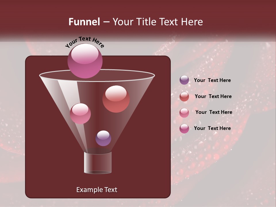 Macro Photography Of Water Drops On A Rose PowerPoint Template